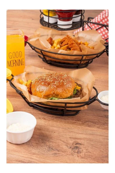 homecraft 1-Adet Metal Oval Büyük Boy Sosluk Hazneli Sunum Tabağı, Sunumluk, Ekmeklik,Meyvelik - 4