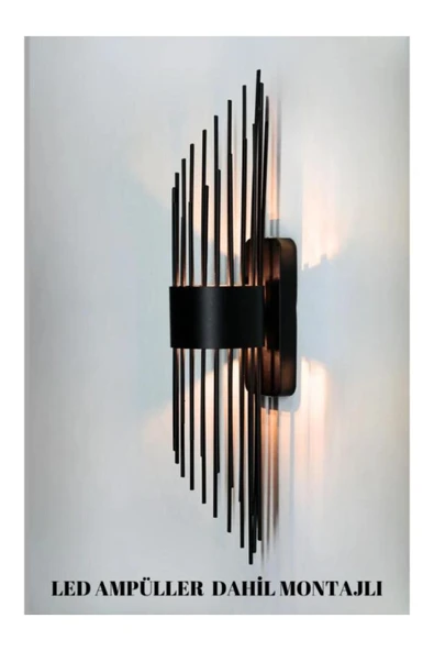 homecraft 2 Adet Modern Duvar Aplikleri Duvar Aplik Aydınlatma Led Ampülleri Dahil Duvar Lambası - 5