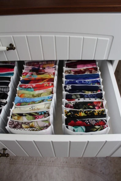 Organizerci 2 Adet 11 Gözlü M Boy Beyaz Organizer - 3