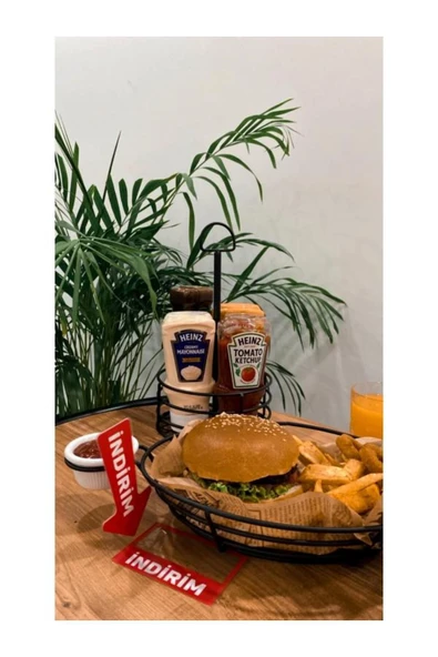 homecraft 1-Adet Metal Oval Büyük Boy Sosluk Hazneli Sunum Tabağı, Sunumluk, Ekmeklik,Meyvelik - 2