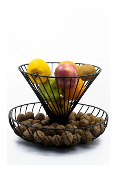 homecraft 2 Katlı Ultra Lüx Meyve Sebze Sepeti Pro Sunumluk - 6