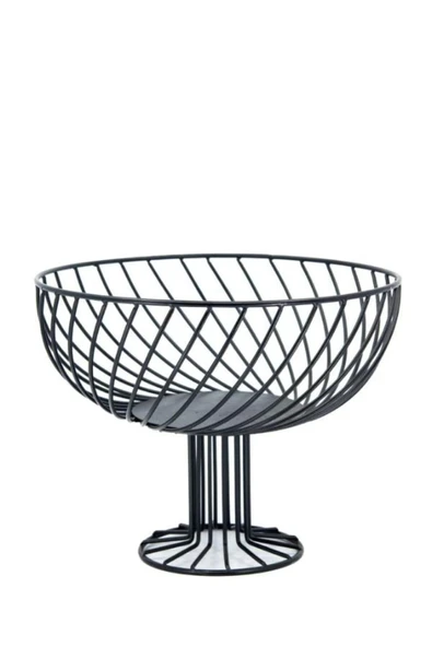 homecraft 1 Adet Dekoratif Dönence Dizayn Metal Meyvelik Sunum Sepeti - 3