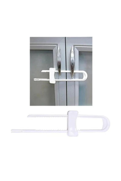 homecraft 4 Adet Raylı Dolap Kilidi Çocuk Bebek Güvenliği Emniyet Kilidi - 4