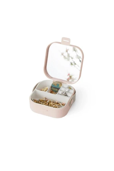 KENAN KAYA Aynalı Mini Makyaj Takı Kutusu, Çanta İçi Aynalı Mini Makyaj Takı Kutusu Beyaz - 2