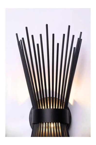 homecraft 1 Adet- Kirpi Model Aplik,Led Ampüllü Tekli Duvar Apliği, Tekli Duvar Lambası, Otel, Ofis Için Aplik - 2