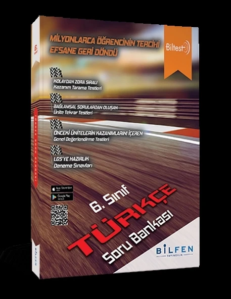 BİLFEN YAYINCILIK 6.SINIF BİLTEST TÜRKÇE SORU BANKASI