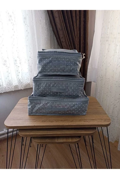 ALERİA CONCEPT Puantiye Desen Bebek Doğum Çantası 6 Parça Düzenleyici - 8