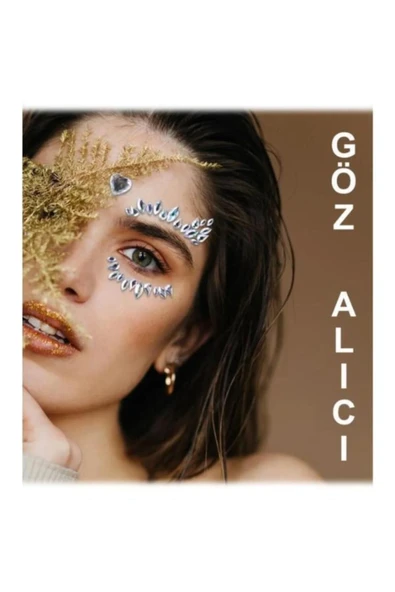 RANA BEAUTY Kendinden Yapışkanlı Yüz Taşı Elmas Ve Kalp Model SVRM - 3