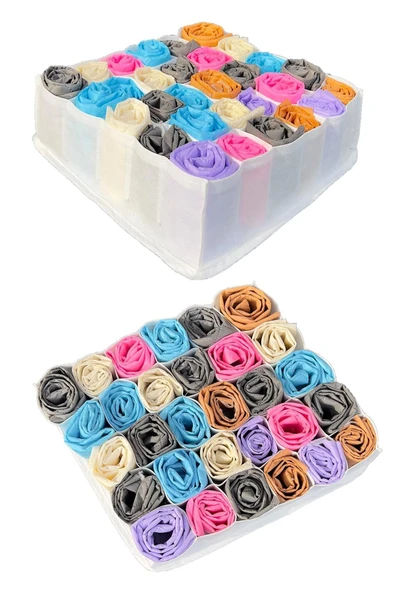 NUTEX 30 Gözlü Çekmece Düzenleyici Petek Ve Cepli Organizer - 2