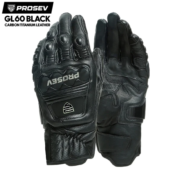 PROSEV GL60 CARBON TİTANTUM DERİ ELDİVEN SİYAH - 2