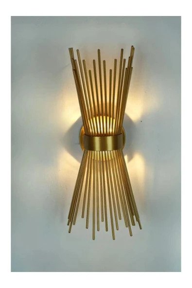 homecraft 1 Adet- Kirpi Model Aplik,Led Ampüllü Tekli Duvar Apliği, Tekli Duvar Lambası, Otel, Ofis Için Aplik - 2