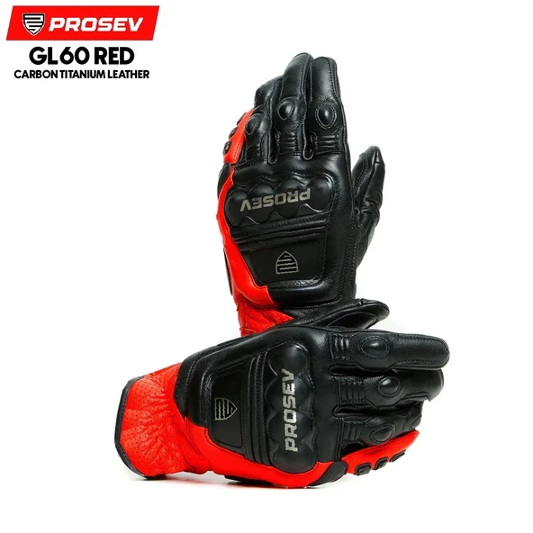 PROSEV GL60 CARBON TİTANTUM DERİ ELDİVEN KIRMIZI ürün görseli