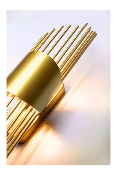 homecraft 1 Adet Modern  Duvar Aplikleri Duvar Aplik Aydınlatma  Led Ampülleri Dahil Duvar Lambası - 2