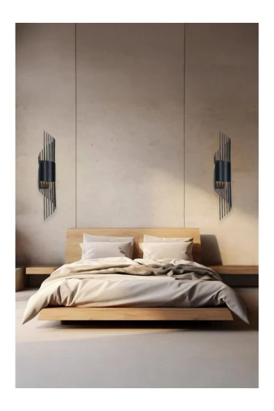 homecraft 1 Adet Modern Duvar Aplikleri Duvar Aplik Aydınlatma Led Ampülleri Dahil Duvar Lambası