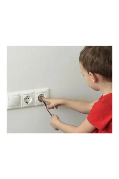 KENAN KAYA 12 Adet Priz Kapağı Priz Kapatıcı Priz Koruma Kapağı Beyaz Renk - 5