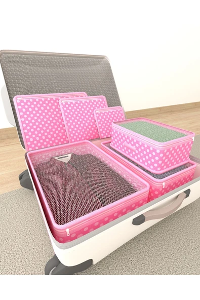 HOMELİFE EV TEKSTİL Bayb Puantiye 6'lı Bebek Hediyelik Seti(PEMBE) - 2