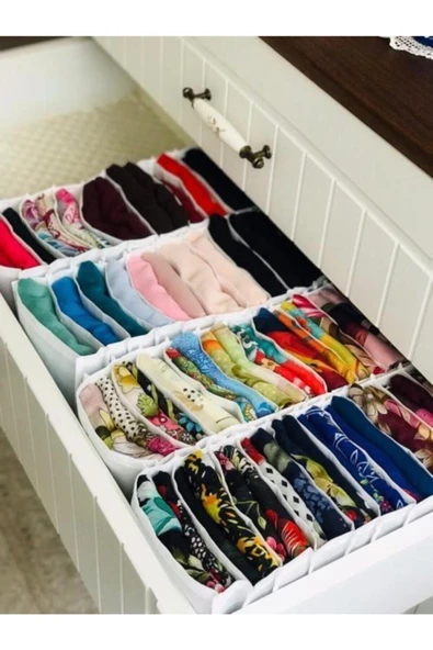 Organizerci 2 Adet 11 Gözlü M Boy Beyaz Organizer - 2