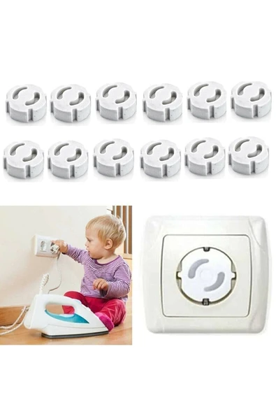 mirach Baby 12 Adet Priz Kapağı Priz Kapatıcı Priz Koruma Kapağı - 2