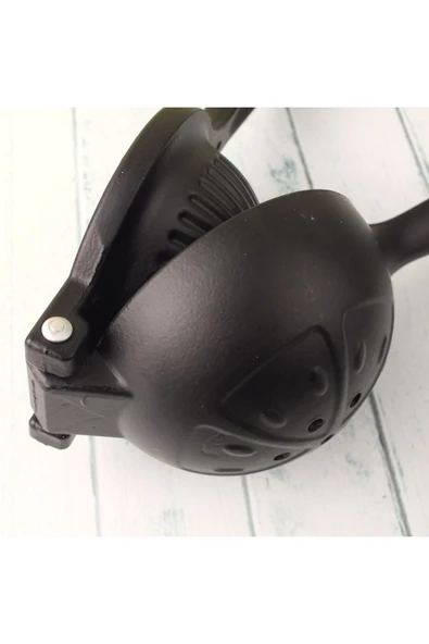 Mimmi Love Döküm Limon Sıkacağı Limon Presi Büyük Boy 24 Cm, Siyah Metal Naranciye Sıkacağı - 4