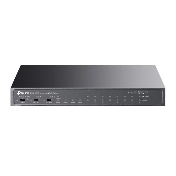 TP-Link TL-SL1311P 8 Port 10/100/1000 Mbps Gigabit PoE Switch - 3