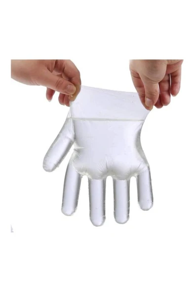 KENAN KAYA 300 Adet Şeffaf Eldiven Poşet Eldiven - 8