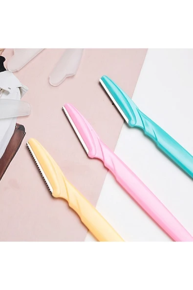 SaCa Tineke Kaş Düzeltici Renkli Ustura 3'lü Çelik Set - 2