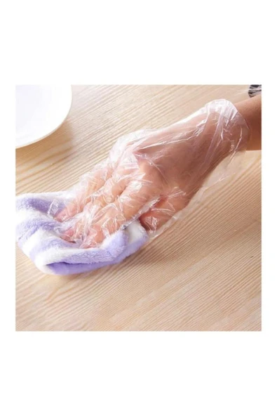 KENAN KAYA 300 Adet Şeffaf Eldiven Poşet Eldiven - 3