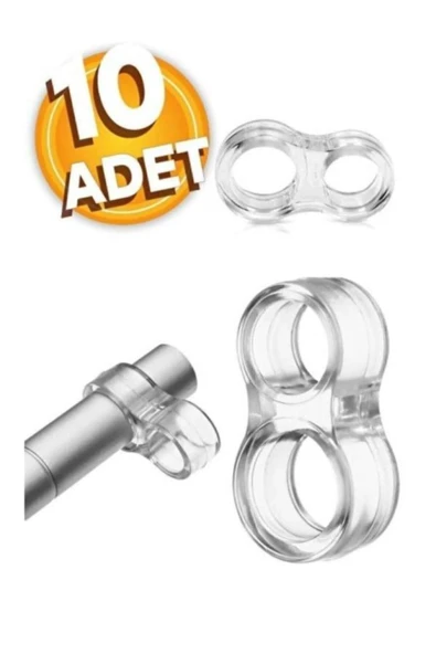 homecraft Şeffaf Silikon Plastik Kapı Kolu Tutucu Tutacağı Durdurucu Pencere Tamponu Stoperi (10 ADET)