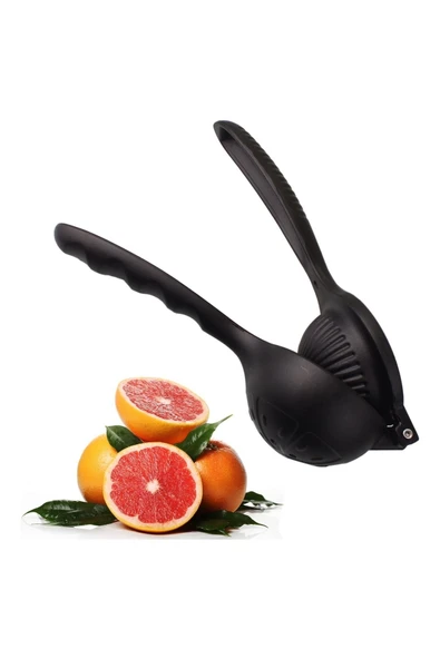 Mimmi Love Döküm Limon Sıkacağı Limon Presi Büyük Boy 24 Cm, Siyah Metal Naranciye Sıkacağı - 2