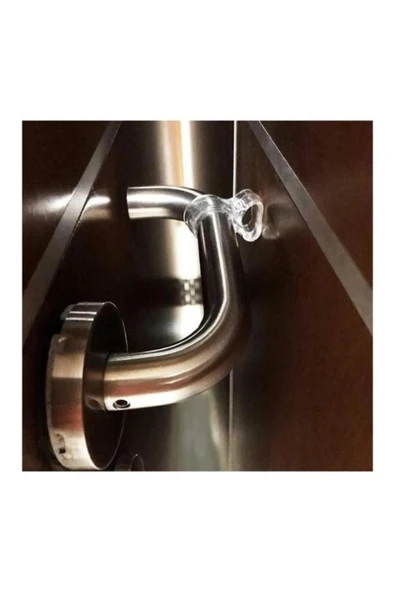 homecraft Şeffaf Silikon Plastik Kapı Kolu Tutucu Tutacağı Durdurucu Pencere Tamponu Stoperi (20 ADET) - 5