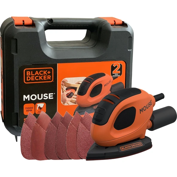 Black&Decker BEW230K 55W Mouse Çok Amaçlı Zımpara - 2
