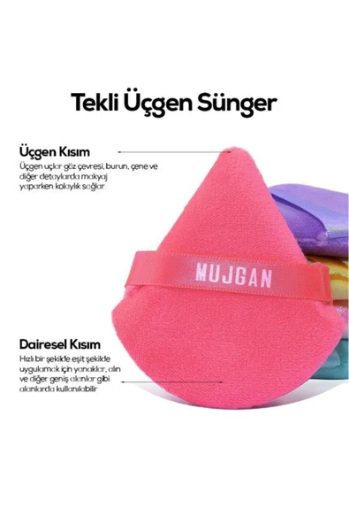 MUJGAN Üçgen Makyaj Süngeri Ten Rengi - 2