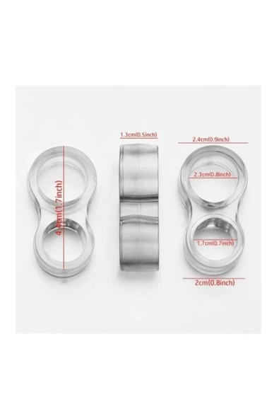 homecraft Şeffaf Silikon Plastik Kapı Kolu Tutucu Tutacağı Durdurucu Pencere Tamponu Stoperi (20 ADET) - 8