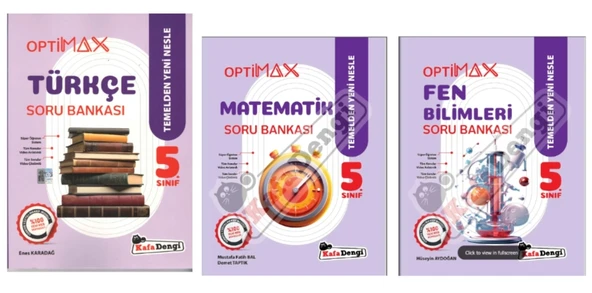 Kafa Dengi Yayınları 5. Optimax Türkçe - Matematik - Fen Bilimleri - Soru Bankası