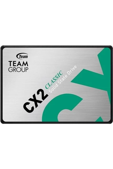 Team CX2 256GB 520/430MB/s 2.5" SATA3 SSD Disk (T253X6256G0C101) - 2