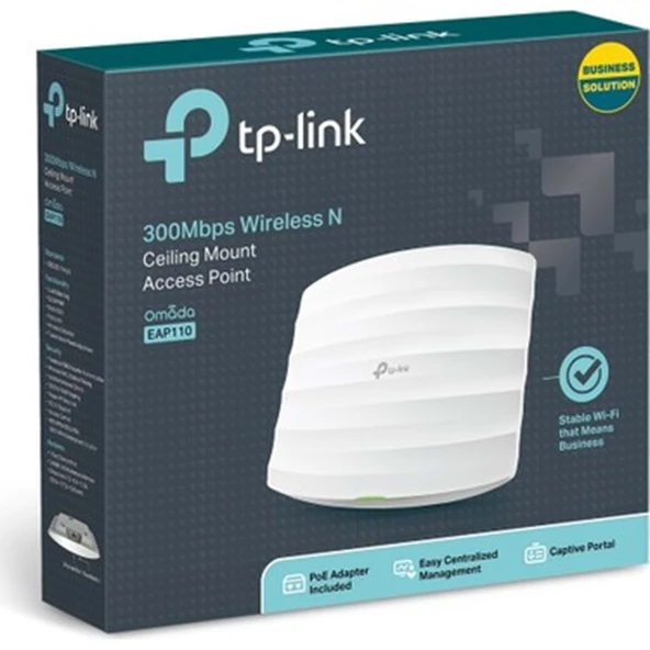 TP-Link EAP110 300 Mbps 2.4 Ghz Tavan Tipi Access Point - 3