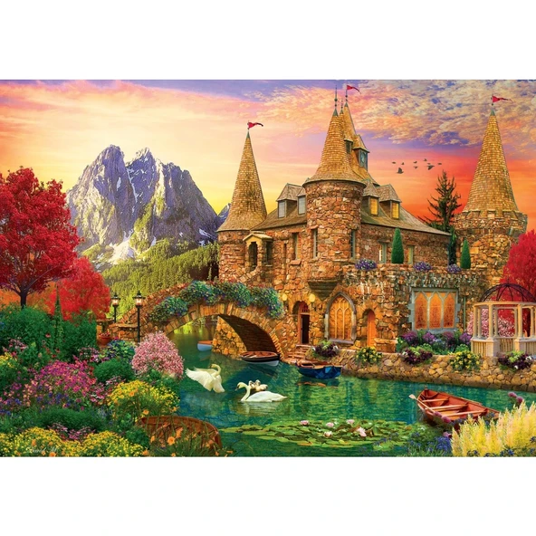 Ks Games Puzzle Village Castle Land 1000 Parça K.20779 7790 - 2