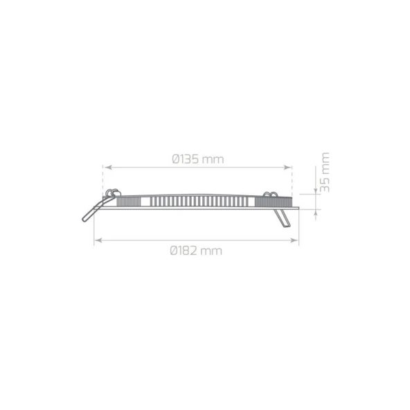 20w 6500k 1700lm Sıva Altı Camlı Led Panel(YUV.)-beyaz Işık Kademeli Mavi Işık - 2