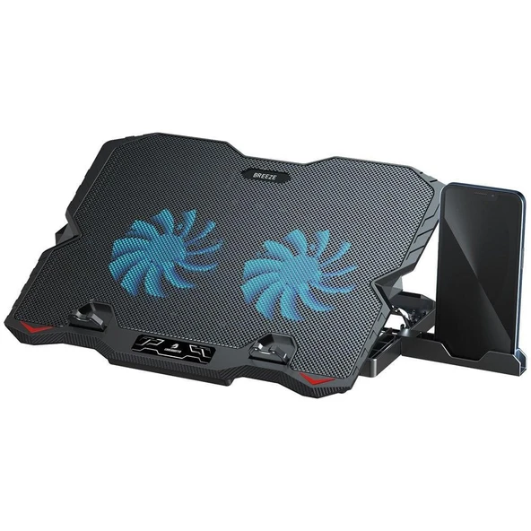 GameBooster GB-NS50 Breeze 17" Fan Kontrollü, 2xUSB2.0 Portlu, Notebook Soğutucu