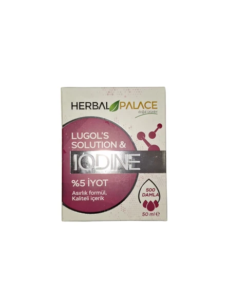 Herbal Palace İyot damla 50 ml - 500 damla IODINE ( Alman Hammaddeli )