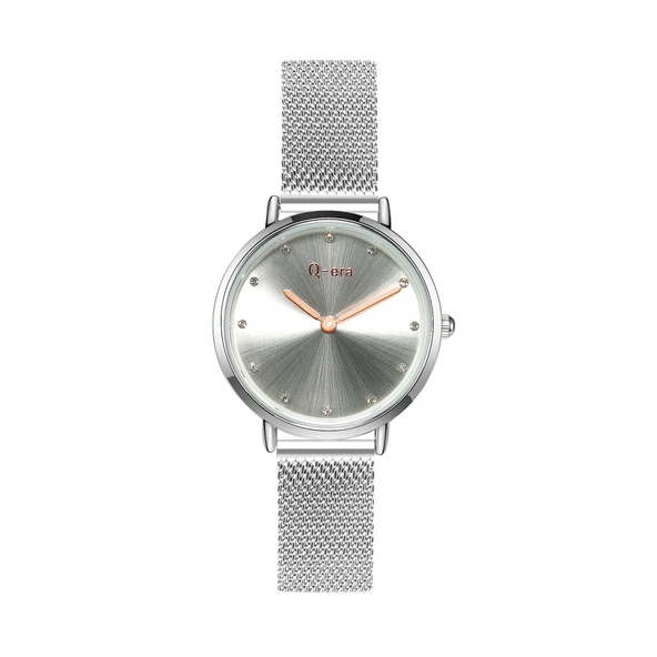 Q-ERA 2803-27 KLASİK BAYAN SAATİ-GÜMÜŞ