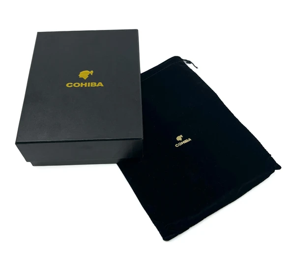Cohiba Siyah Puro Taşıma Çantası Çakmak Kesici Set - 6