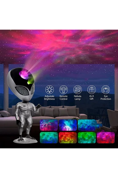EXENAR  ALIEN Galaxy Projektör Işıklı Gökyüzü Samanyolu Projeksiyon Gece Lambası - 3