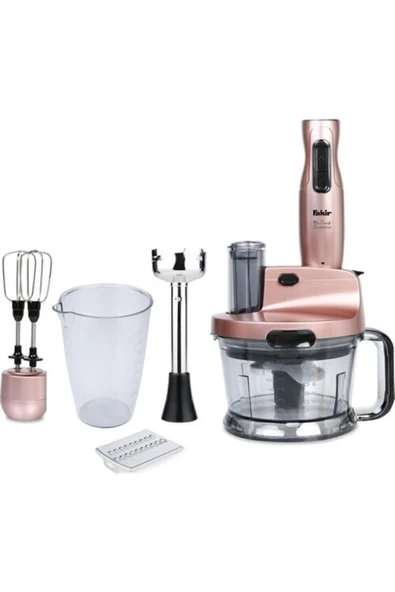 Fakir Mr. Chef Quadro Blender Seti Rose Mikser Robot Seti 1000 Watt