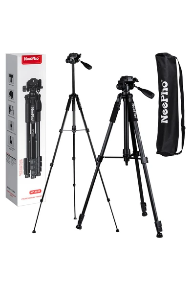Tripod 175cm 3 Ayak Telefon Video Çekimi Tripodu Uzun Boy Sabitleyici Tripod - 5
