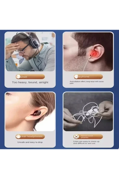 EXENAR  Boyun Bantlı Sporcu Bluetooth Kulaklık Hava İletim Kablosuz Kulaklık Ergonomik-Yüksek Ses Kalitesi - Resim 8