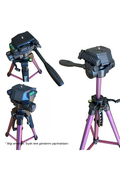 EXENAR  Tripod 170cm Profesyonel 3 Ayak Telefon Video Çekim Tripodu Uzun Boy Sabitleyici Tripod - 3