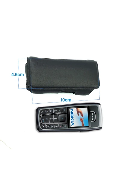 EXENAR  Nokia 6230 Kılıf Tuşlu Telefon Bele Takılan Kemer Kılıfı Bel Çanta - 4