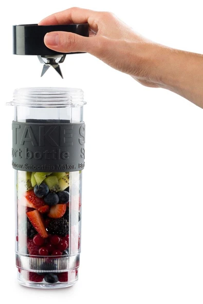 Arzum AR1032 Shake'n Take Kişisel Smoothie Blender, Kırmızı (300 W, 2 Adet Şişe) - 5