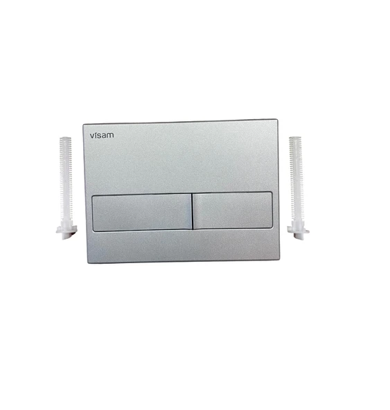 Visam Karina Gömme Rezervuar Kumanda Paneli Mat Krom (2 Kademeli) - 226-001 - 2